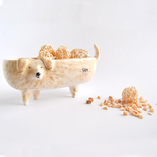 Personalizated Ceramic Cat Planter